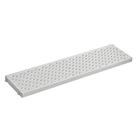 2pç grelha piso pedestre pvc resistente 13x50cm cinza tigre
