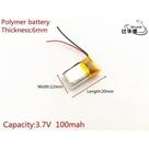 (2pcs) Bateria 100 Mah 3,7 Fone De Ouvido