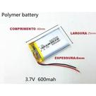 (2pcs)bateria 600mah 6mm X 25mm X 40mm Com 2 Fios 3,7v Nova (2pcs)bateria 600mah 6mm X 25mm X 40mm Com 2 Fios 3,7v Nova