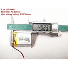 (2pcs)bateria C/2 Fios 3,7v 1000mah 8mm X 30mm X 40mm (2pcs)bateria C/2 Fios 3,7v 1000mah 8mm X 30mm X 40mm