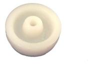 (2pçs) Roda 2pol. 210 Nylon Branco 80kg Por Roda Eixo 1/4''