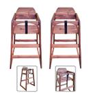 2u Cadeira Bebe Infantil Madeira Refeição Cadeirão Papa Criança Papinha Alimentação Casa Restaurante