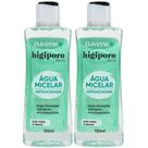 2UN Água Micelar Higiporo Pele Mista a Oleosa 130ml Davene