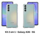 2UN Capinha Capa Silicone TPU para NOVO Samsung Galaxy A36 5G Transparente
