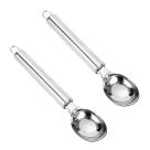2un Colher pegador de sorvete inox concha profissional