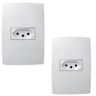 2un - Conjunto 4x2 Tomada 2P+T 10A Pialplus 615080
