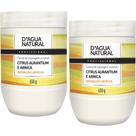 2un creme massagem citrus aurantium e arnica 650g dagua natural