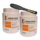 2UN Creme Para Massagem Lipodetox 1KG Hidramais + Espátula