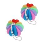 2un Esponja Banho bucha fofinha 10cm super macia de pendurar