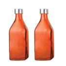 2un GARRAFA DE VIDRO C/ TAMPA SCOTCH ÁGUA SUCO VERMELHO