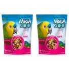 2un Megazoo Mix Papagaios 350g Com Vita Care