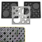 2un Molde Base Plastica p Fabricação de Bloco Concreto Artefato Muxarabi Cobogó Estilo Arabe 39x39x7 Arabico Indiano