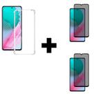2UN Película 3D Privacidade + 1UN Capa Capinha Anti impacto Para Samsung Galaxy M54 Transparente 2UN Película 3D Privacidade + 1UN Capa Capinha Anti impacto Para Samsung Galaxy M54 Transparente