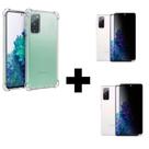 2UN Película Fosca Privacidade + 1UN Capinha Anti Impacto Para Samsung Galaxy S20FE Transparente