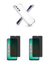 2UN Película Fosca Privativa + Capa Slicone TPU Para Galaxy A26 5G