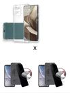 2UN Película Privacidade Fosca + Capinha Silicone TPU Para Moto G86 5G