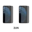 2UN Películas De Vidro 3D Privacidade Compatível Com Iphone 12 PRO