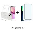 2UN Películas Flexíveis De Cerâmica + 1UN Capa Capinha Transparente Para Iphone 13