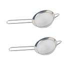 2un Peneira aço inox 12cm utensílio cozinha coador polvilhar