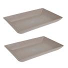 2un Petisqueira travessa Retangular 24cm Cinza Petra 2un Petisqueira travessa Retangular 24cm Cinza Petra