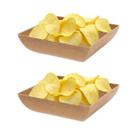 2un Saladeira Quadrada 750ml Travessa Petisqueira Marrom Cl