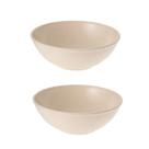 2un Tigela bowl 700ml salada petiscos Bege 17cm 2un Tigela bowl 700ml salada petiscos Bege 17cm
