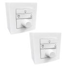 2Und Controle Ventilador e Luz Caixa De Sobrepor Bivolt 75mm