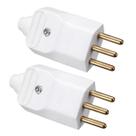 2Und Plug Pino Macho 2P+T c/ Prensa Cabos 20A 250V p/ Tomada