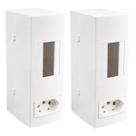 2Und Tomada 2P+T 20A/250V+Caixa de Sobrepor para Disjuntor