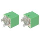 2x 12v 35a 5 pinos de resfriamento radiador relé do ventilador verde 6547tx co