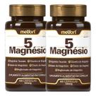 2x 5 Magnésio Malato Hidróxido Taurato Bisglicinato 60 Cápsulas 500mg - Melfort