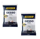 2X 8Kg Gesso Em Pó Branco Secagem Rápida Artesanato Reparos