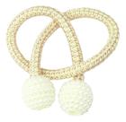 2X Abraçadeira De Cortina Magnética Par Prendedor Enfeite Li