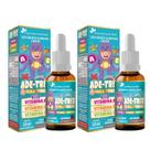 2x ADE-TRIX KIDS (Vitamina A, D e E) Sabor Morango 30ml Flora Nativa