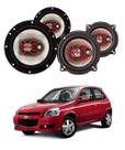 2x Alto Falantes 6" Polegadas + 2x 5" Polegadas 100W RMS Triaxial B3x60x/B3x50x Chevrolet Corsa 2P