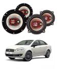 2x Alto Falantes 6" Polegadas + 2x 5" Polegadas 100W RMS Triaxial B3x60x/B3x50x Fiat Linea 2009/2016