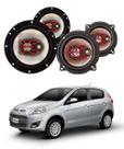 2x Alto Falantes 6" Polegadas + 2x 5" Polegadas 100W RMS Triaxial B3x60x/B3x50x Fiat Palio 2001/2018