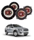2x Alto Falantes 6" Polegadas + 2x 5" Polegadas 100W RMS Triaxial B3x60x/B3x50x Fiat Palio Weekend