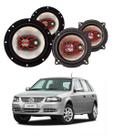2x Alto Falantes 6" Polegadas + 2x 5" Polegadas 100W RMS Triaxial B3x60x/B3x50x VW Gol G4 2006/2014