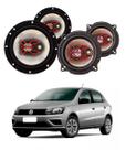 2x Alto Falantes 6" Polegadas + 2x 5" Polegadas 100W RMS Triaxial B3x60x/B3x50x VW Gol G7 2016/2022