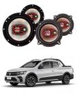2x Alto Falantes 6" Polegadas + 2x 5" Polegadas 100W RMS Triaxial B3x60x/B3x50x VW Saveiro CD 12/19