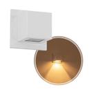 2x Arandela Box Cubo Pequena 1 Facho BRANCO Parede Muro St1319