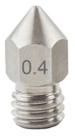 2x Bico Inox 0.2/0.3/0.4/0.5/0.6/0.8mm rosca m6 impressora3d