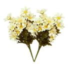 2x Buquê de Flor do Campo Artificial (31cm) Creme SMO