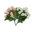2x Buquê de Rosinha Artificial (28cm) Sortida SMO