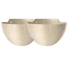 2X Cachepô Elegance Parede Médio (5,5L) Travertino NUTRIPLAN 2X Cachepô Elegance Parede Médio (5,5L) Travertino NUTRIPLAN