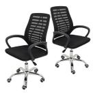2X Cadeira de Escritório Mesh Ergonômica Bestchair Home Office Preta 2X Cadeira de Escritório Mesh Ergonômica Bestchair Home Office Preta