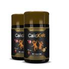 2x calcio kids 60caps mastigavel sabor morango hf suplements