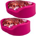 2x Cama Europa Pet Grande para Cachorros Gatos com Almofada 2x Cama Europa Pet Grande para Cachorros Gatos com Almofada