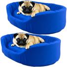 2x Cama Europa Pet Médio para Cachorros Gatos com Almofada